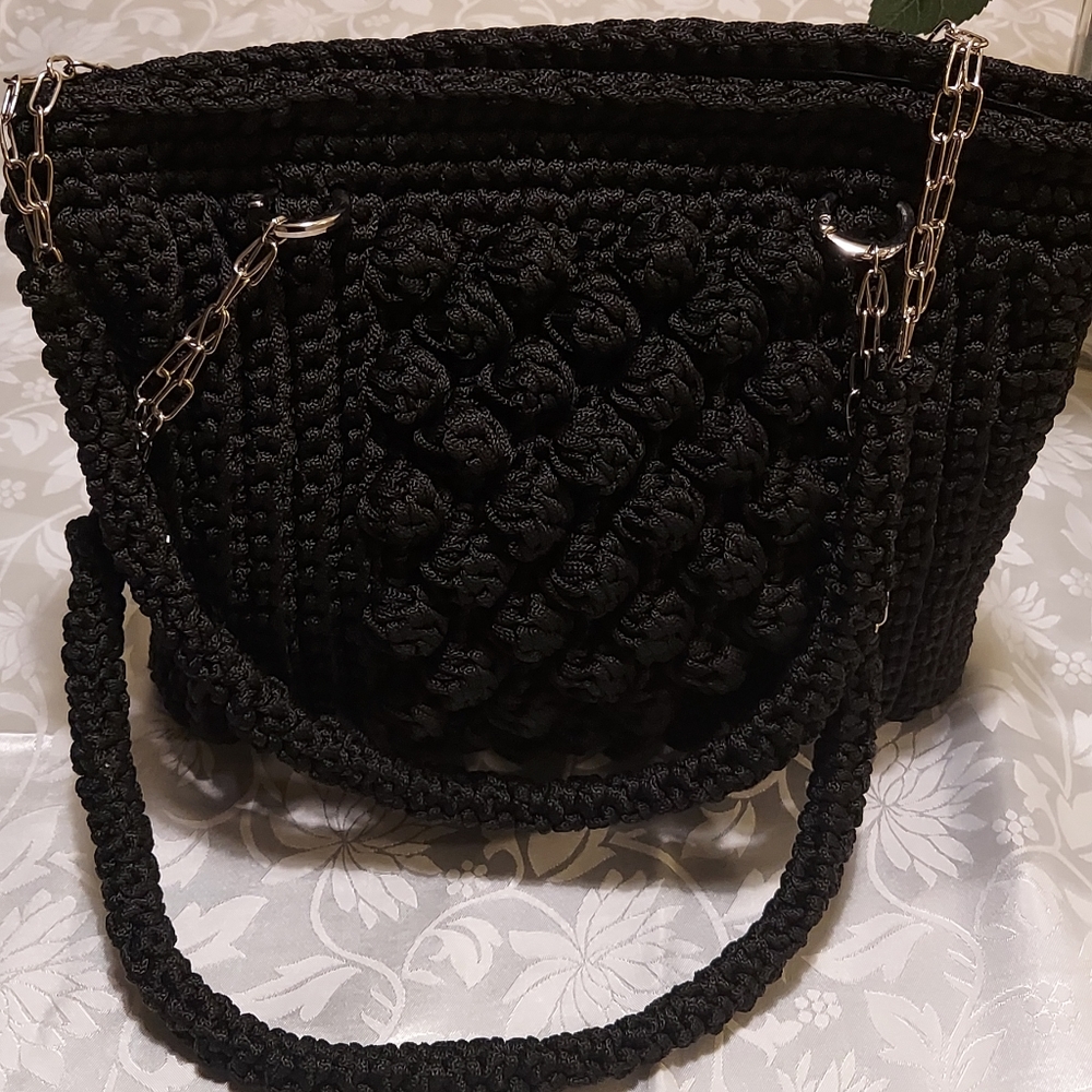 R&R - Handmade crochet shoulder bag.